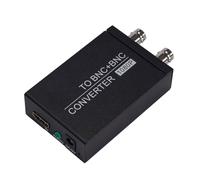 LiRRvb Convertisseur compact HDTV vers BNC - Adaptateurs vidéo composites pour lecteur de musique avec sortie sonore stéréo - Durabilité BNC