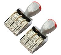 LiRRvb Lot de 2 tampons professionnels pour l'organisation de documents, date réglable en anglais