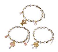 LiRRvb Lot de 3 colliers de vacances pour animaux de compagnie avec perles réglables pour chats, petits chiens, style Nouvel An chinois, accessoires pour animaux de compagnie