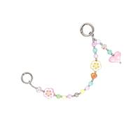 LiRRvb Porte-clés artistique en verre acrylique avec breloque en alliage multicolore pour sac à dos, accessoires pour étui de téléphone, b, taille unique