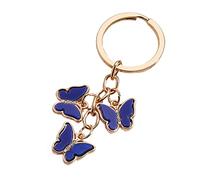 LiRRvb Porte-clés en forme de papillon coloré pour voiture - Accessoires décoratifs pour femme - Pendentif papillon coloré en acrylique - Porte-clés à suspendre pour sac, E4115