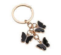 LiRRvb Porte-clés en forme de papillon coloré pour voiture - Accessoires décoratifs pour femme - Pendentif papillon coloré en acrylique - Porte-clés à suspendre pour sac, E4114