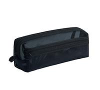 LiRRvb Trousse transparente à 2 compartiments, trousse de maquillage de voyage légère pour fournitures scolaires, Noir , N, Beauté de masse