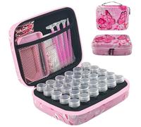 LIRUNQIU Boîte de rangement pour peinture diamant, 30 emplacements pour accessoires d'art diamant et kits d'outils pour bijoux et perles