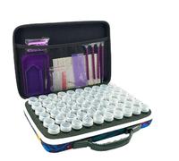 LIRUNQIU Boîte de Rangement pour Peinture Diamant, 60 emplacements pour Accessoires et Outils de Peinture Diamant pour Bijoux et Perles