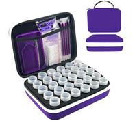 LIRUNQIU Boîtes de rangement pour peinture diamant, 30 emplacements pour accessoires et outils de peinture diamant pour art diamant