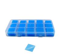 LIRUNQIU Cire à colle pour peinture diamant avec boîte de rangement, 105 pièces d'argile haute résistance pour art diamant 5D, outils de perçage durable pour adultes et enfants (bleu)