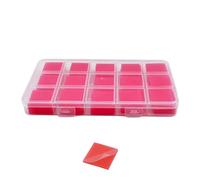 LIRUNQIU Cire à colle pour peinture diamant avec boîte de rangement, 105 pièces d'argile haute résistance pour art diamant 5D, outils de perçage durable pour adultes et enfants (rouge)