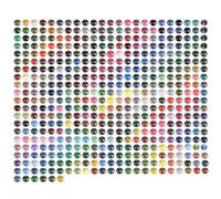 LIRUNQIU Lot de 223500 perles de peinture diamant rondes en résine 5D - Foret de rechange pour kits d'art diamant DIY - Accessoires artisanaux multicolores pour adultes et enfants (447 couleurs)