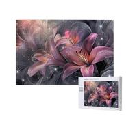 Lis Puzzle Fleur 5000 Pièces Adultes, DIY Puzzles Classiques Art avec Boîte d'emballage et Photos de Référence, Relaxation/Soulagement du Stress/Jeux Amusants, Creatif Cadeau pour Femme M-1060