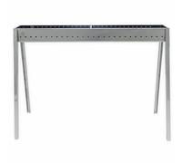 Lisa Canalina Cuisinière brochettes et rôtisseries à Charbon, Acier Inoxydable, Milano 100 cm
