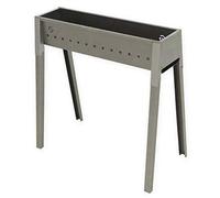 Lisa Canalina Cuisinière brochettes et rôtisseries à Charbon en Fer Aluminium, Tourne de 50 cm