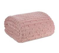 LISA Couverture de fauteuil - Couvre-lit doux et chaud - Rose - 150 x 200 cm