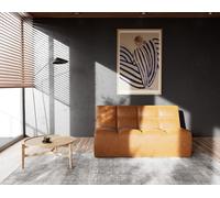 Lisa Design - Alya - canapé 2 Places en Simili, Cognac