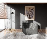 Lisa Design - Alya - Module d'angle en Simili, Noir