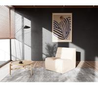 Lisa Design - Alya - Module d'assise sans accoudoir en Simili, Beige