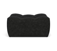 Lisa Design - Alya - Pouf en Simili, Noir
