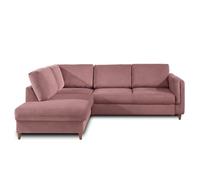 Lisa Design Brooke - canapé d'angle Gauche - Convertible - 5 Places - en Velours