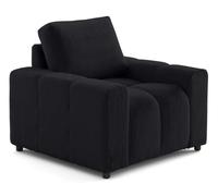 Lisa Design - Crocus - Fauteuil en Fausse Fourrure, Noir