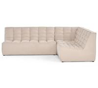 Lisa Design Ellie - canapé modulable d'angle réversible 4 Places en Velours texturé