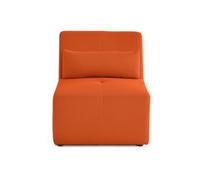 Lisa Design - Fauteuil Onyx en Tissu Mailles 3D Orange - Salon
