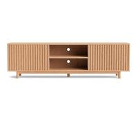 Lisa Design - Freya - Meuble TV 180 cm - 2 Portes et 2 niches, Bois