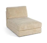 Jasper - module méridienne - en velours côtelé grosses côtes - Beige Beige
