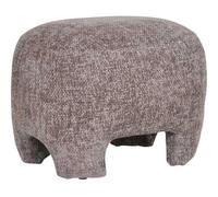 Olbia - pouf - en tissu texturé - Taupe Taupe