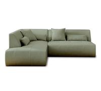 Lisa Design Onyx - canapé modulable d'angle Gauche 5 Places - en Tissu