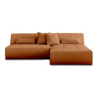 Lisa Design Onyx - canapé modulable d'angle réversible 4 Places - en Tissu