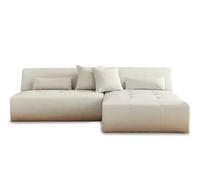 Onyx - canapé modulable d'angle réversible 4 places - en tissu - Beige Beige G