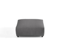 Lisa Design - Pouf Modulable Garance en Velours Côtelé Gris Foncé - Salon