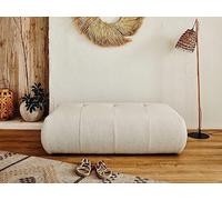 Lisa Design - Pouf Modulable Onyx en Tissu Beige - Salon