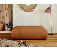 Lisa Design - Pouf Modulable Onyx en Tissu Rouille - Salon