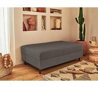 Rune - pouf modulable - en velours côtelé - Gris foncé Gris foncé