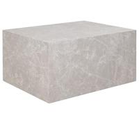 Lisa Design Table basse Pula Effet marbre 80 cm Beige