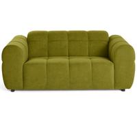 Lisa design – Canapé droit 2 places Ray – Tissu texturé – Vert