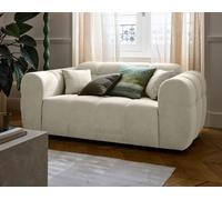 Lisa Design - Ray - canapé Droit 2 Places en Tissu texturé, Beige