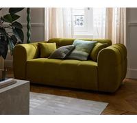 Lisa Design - Ray - canapé Droit 2 Places en Tissu texturé, Vert