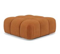 Lisa Design - Ruby - Pouf en Velours texturé, Terracotta