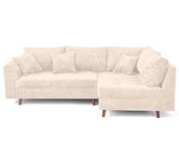 Lisa Design Rune - canapé d'angle Droit 4 Places en Velours texturé