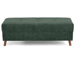 Lisa Design - Rune - Pouf en Velours texturé, Vert