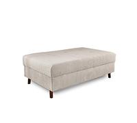 Lisa design Pouf modulable Rune en velours côtelé Gris clair
