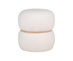 Lisa Design Sataya - Pouf - en Tissu Bouclette