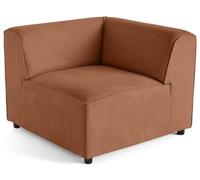 Suaro - Module d'angle réversible en tissu texturé - Terracotta