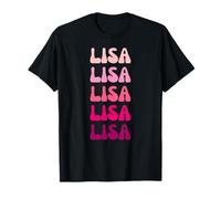 Lisa First Name Minimalist Design T-Shirt