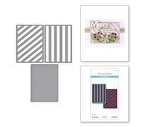 Lisa Horton Matrices de découpe gravées à rayures de la collection All About Christmas