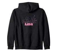 Lisa - Joli prénom féminin avec des Oiseaux Sweat à Capuche