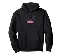Lisa - Joli prénom féminin avec des Oiseaux Sweat à Capuche