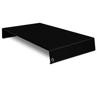 LISA Luxury IS an Attitude Couvre-plaques Plan Plus Noir Modulaire avec pieds antidérapants, 30 cm x 56,5 cm x 7,5 cm, Moderne, Étagère de cuisine, Montage au sol, Sous comptoir, 1 Count